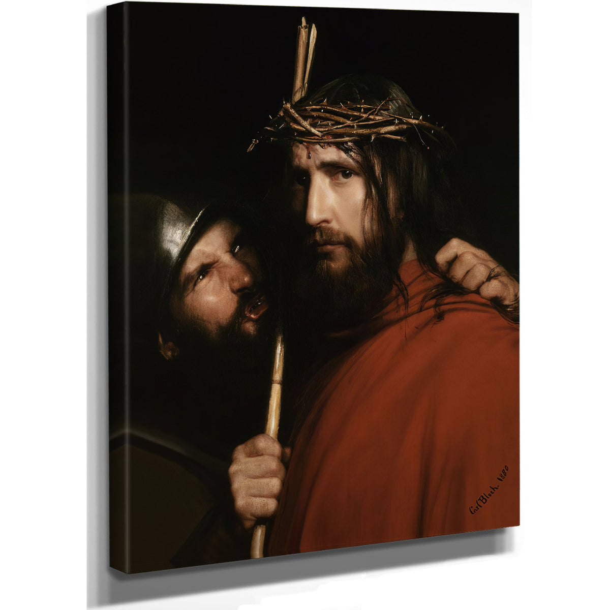 Christ Mocking Soldier By Carl Bloch