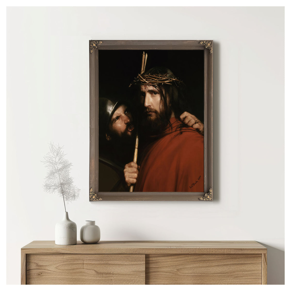 Christ Mocking Soldier By Carl Bloch