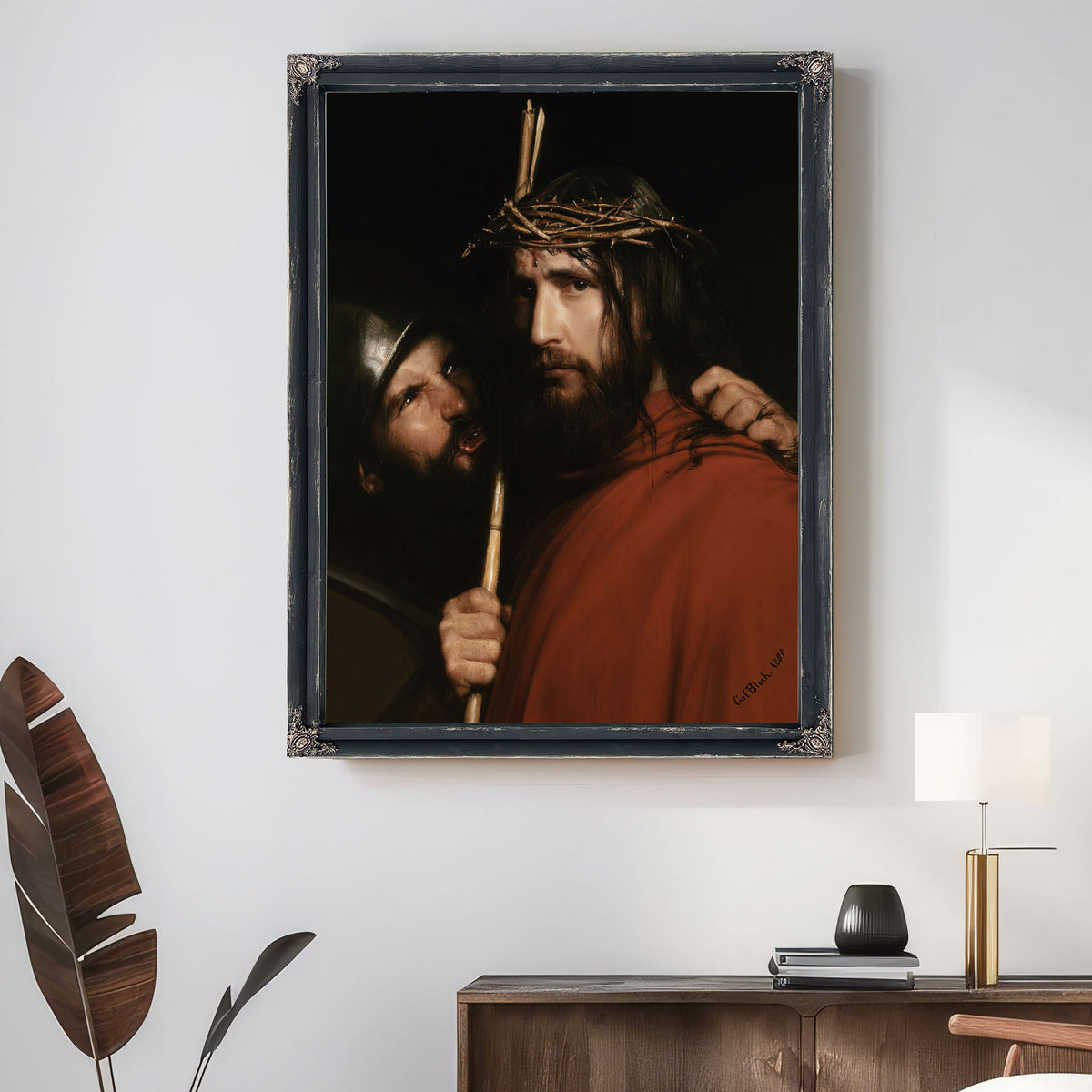 Christ Mocking Soldier By Carl Bloch