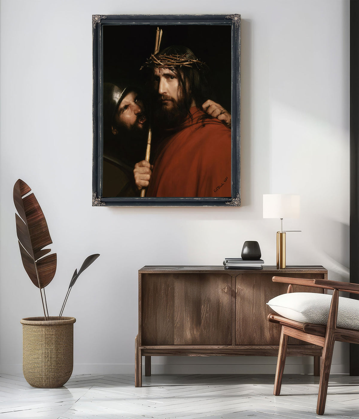 Christ Mocking Soldier By Carl Bloch