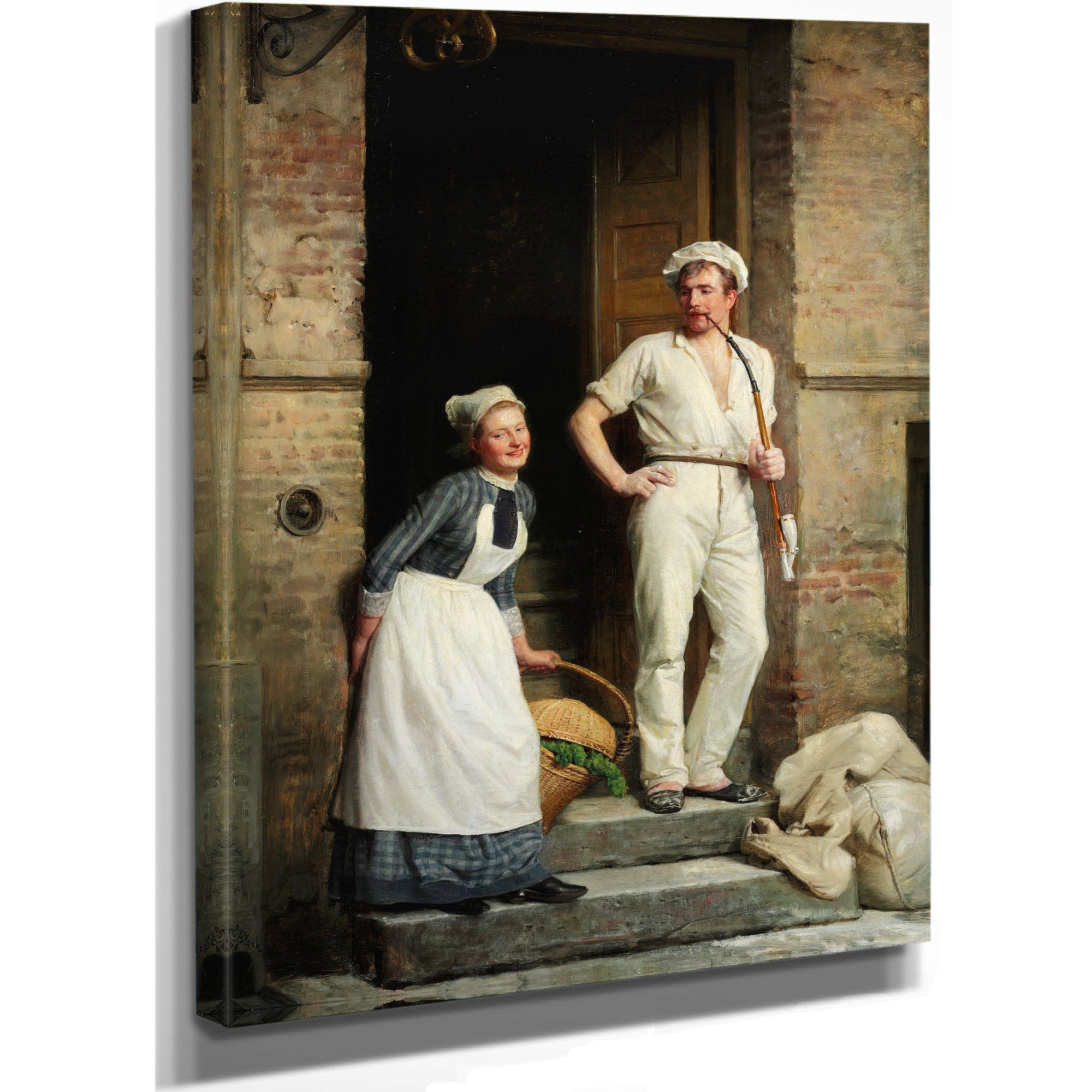 En Bager der Kjoler Sig By Carl Bloch