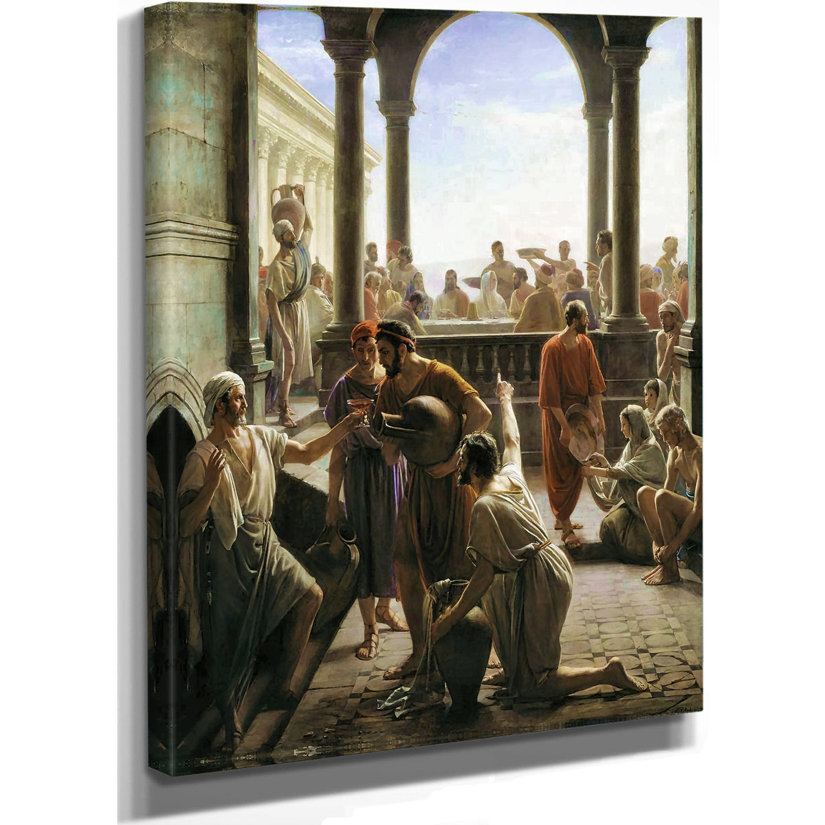 Turning Water to Wine Wedding Cana By Carl Bloch