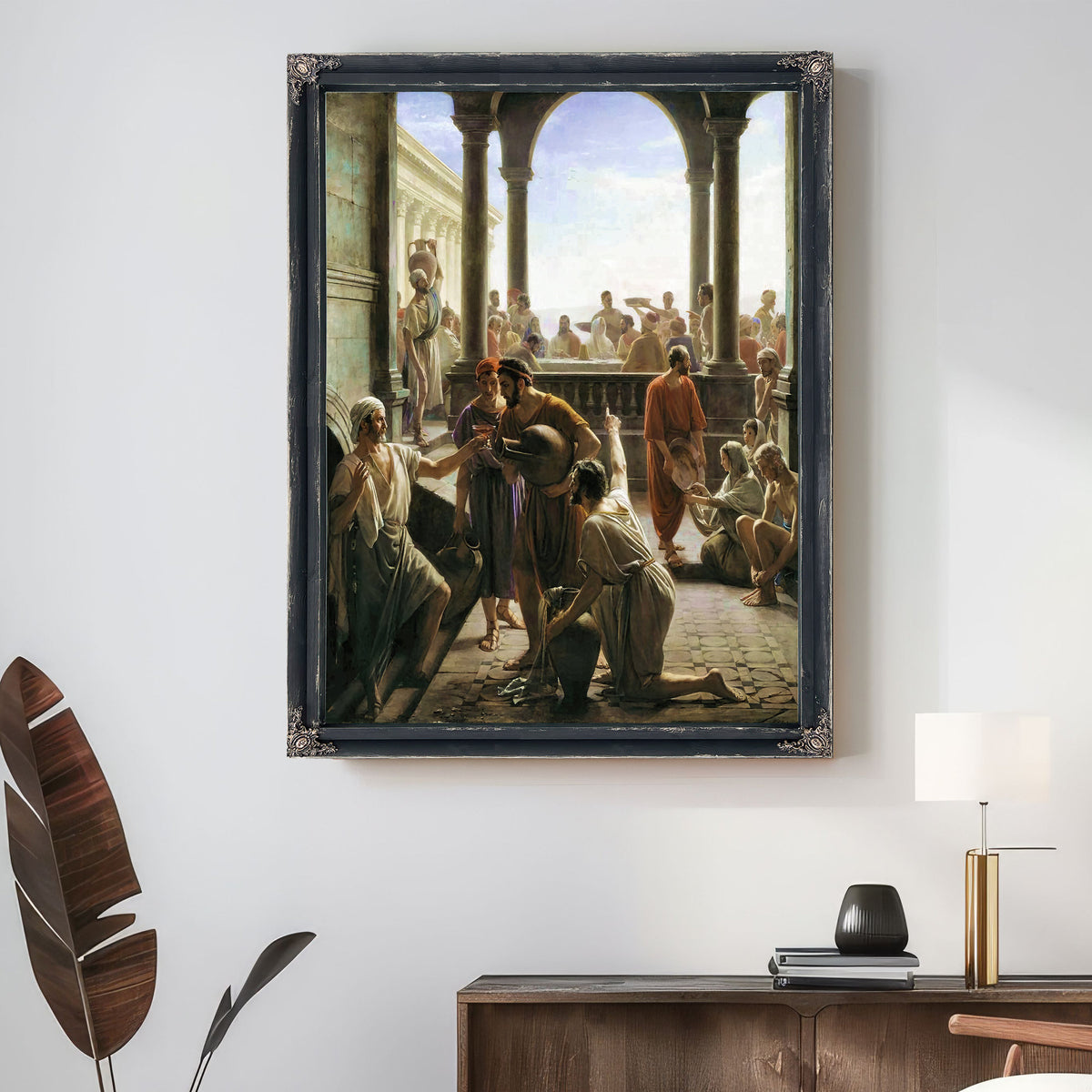 Turning Water to Wine Wedding Cana By Carl Bloch