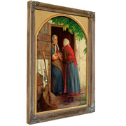 Two Women Talking By Carl Bloch