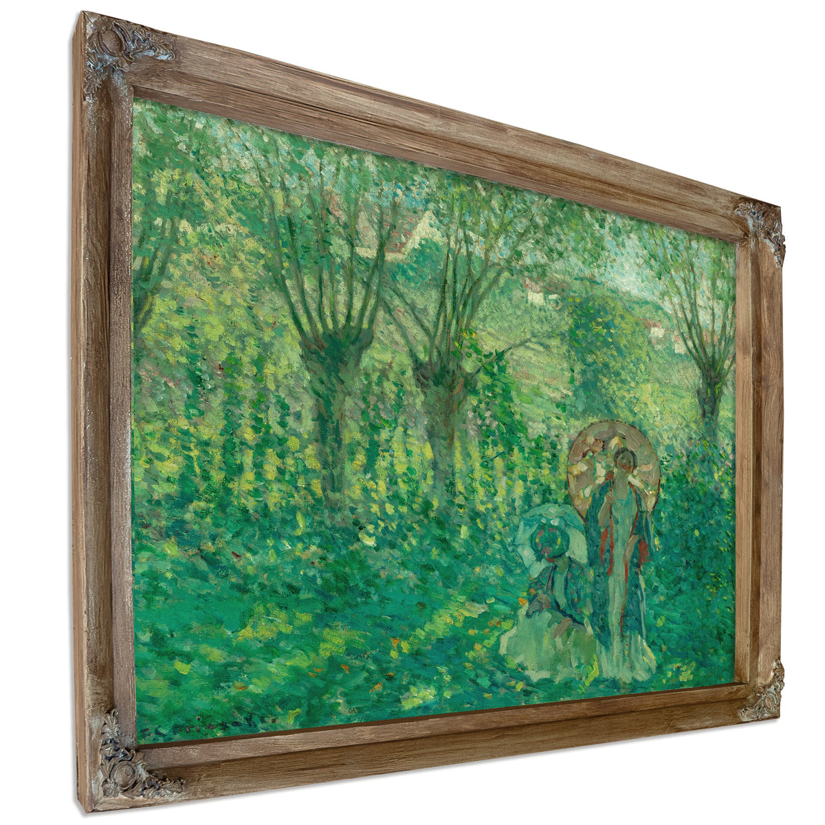 En Promenade By Carl Frieseke