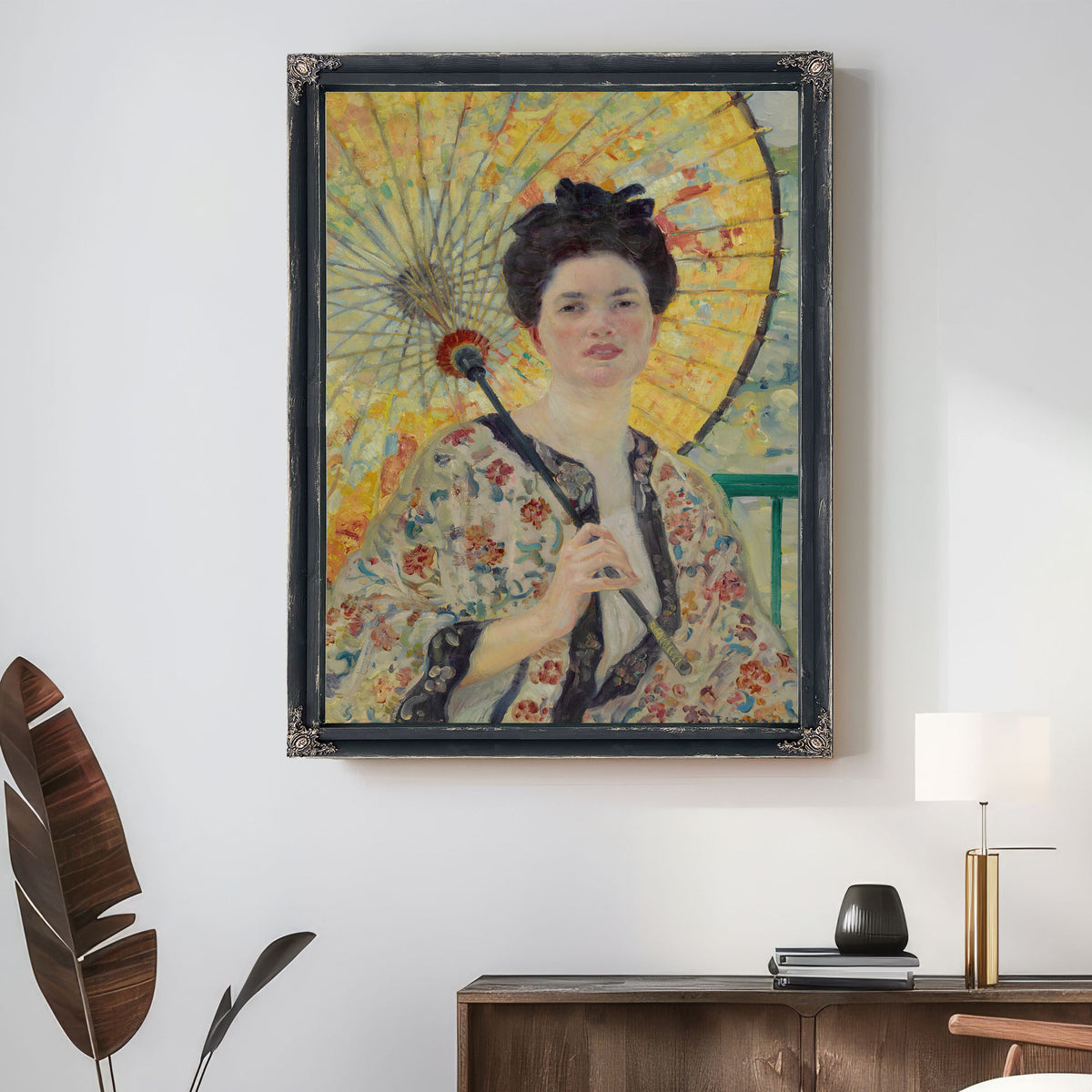 Japanese Parasol 02 By Carl Frieseke