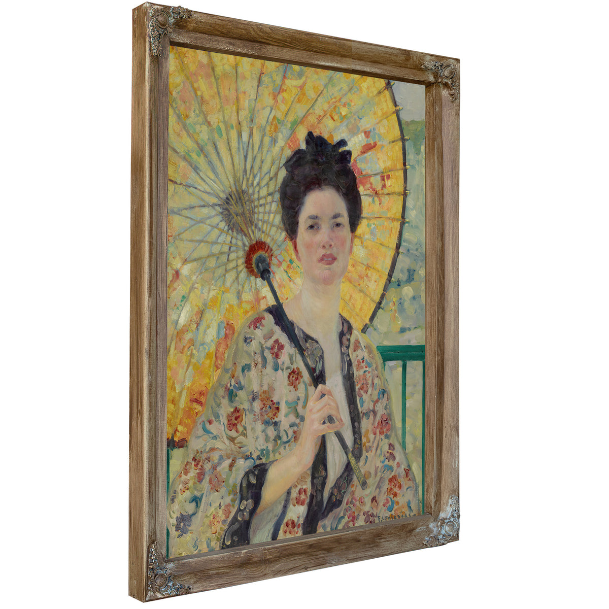 Japanese Parasol By Carl Frieseke
