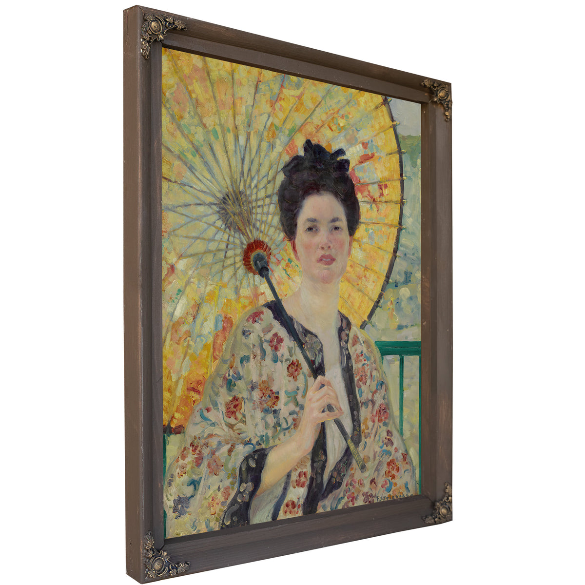 Japanese Parasol By Carl Frieseke