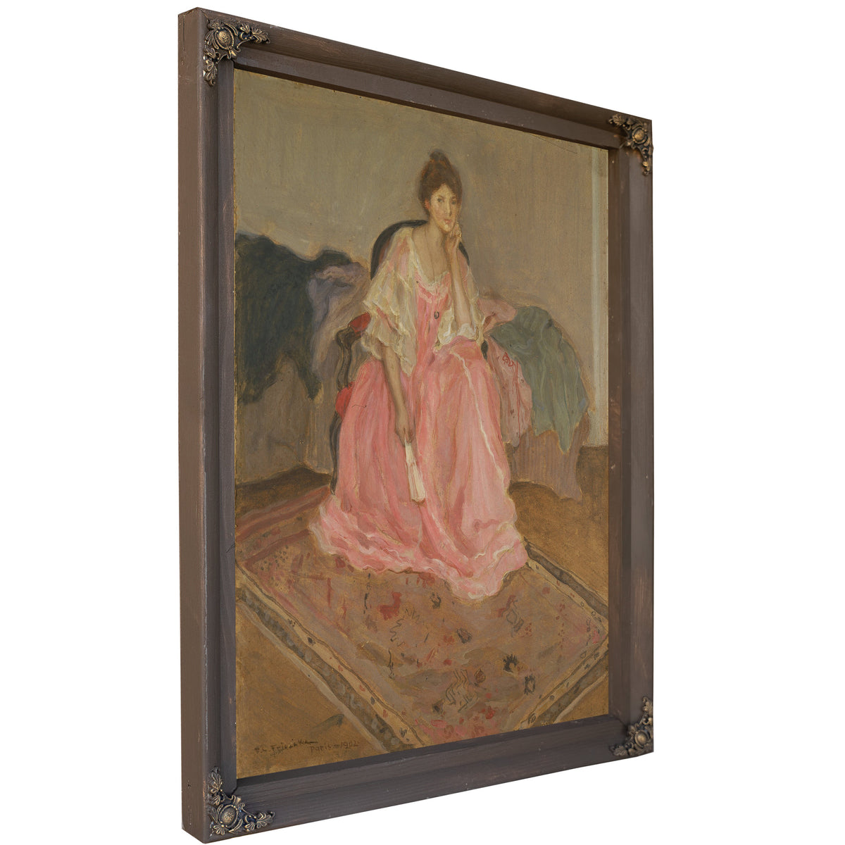 Lady Pink By Carl Frieseke