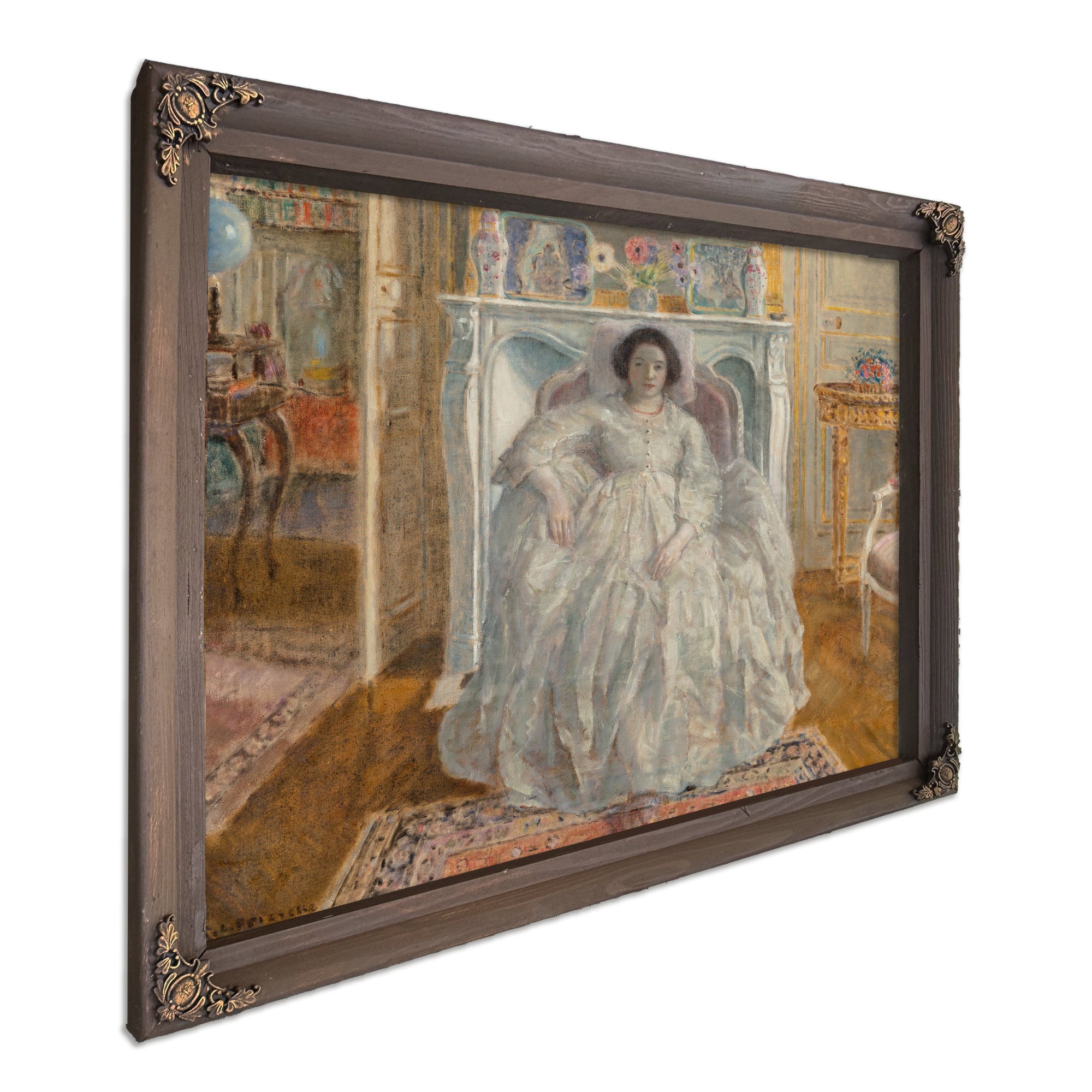 The White Gown By Carl Frieseke