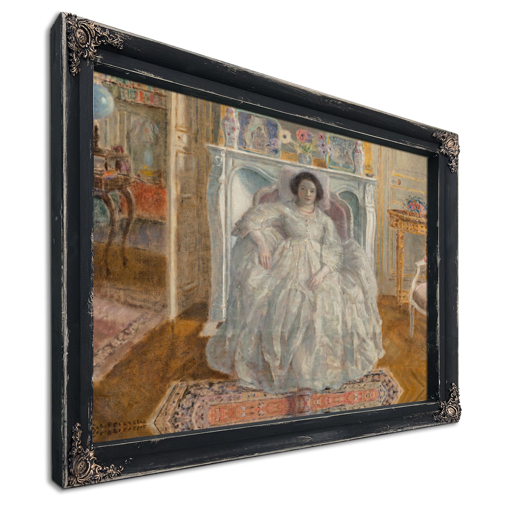 The White Gown By Carl Frieseke