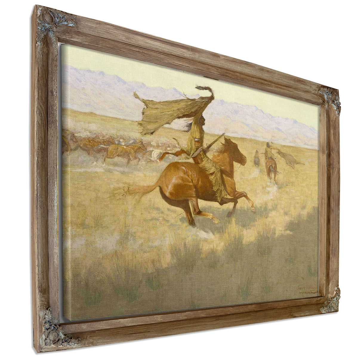 Change Of Ownership The Stampede Horse Thieves by Frederic Remington