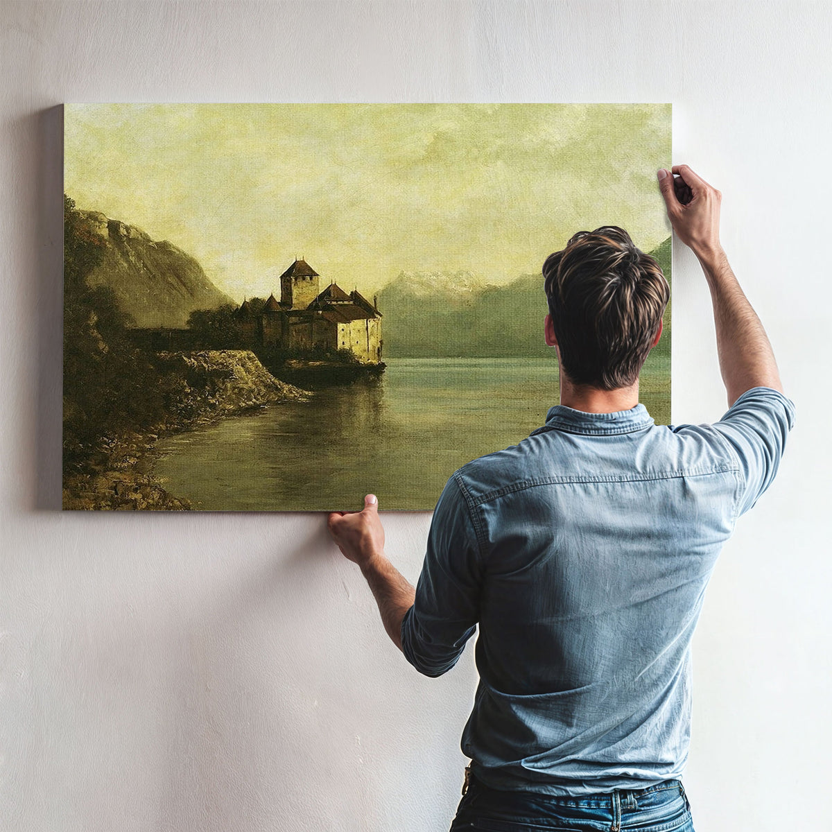 Chateau De Chillon By Jean Desire Gustave Courbet