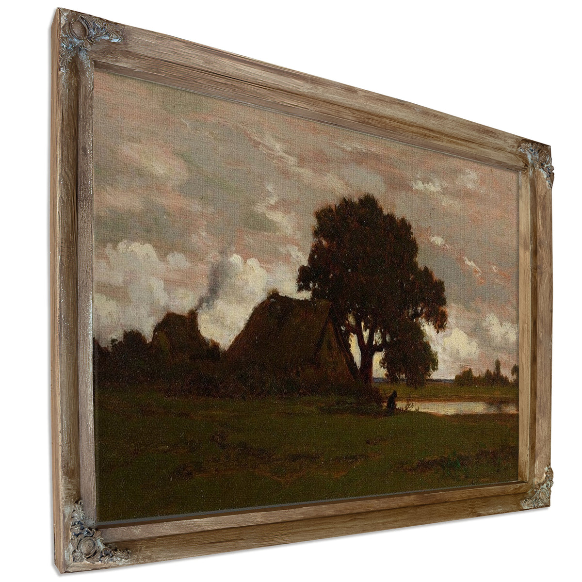 Chaumieres Near The Pond 1850 By Theodore Rousseau