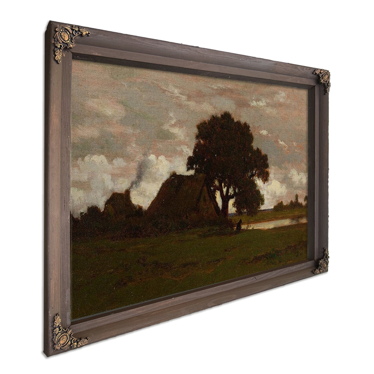 Chaumieres Near The Pond 1850 By Theodore Rousseau