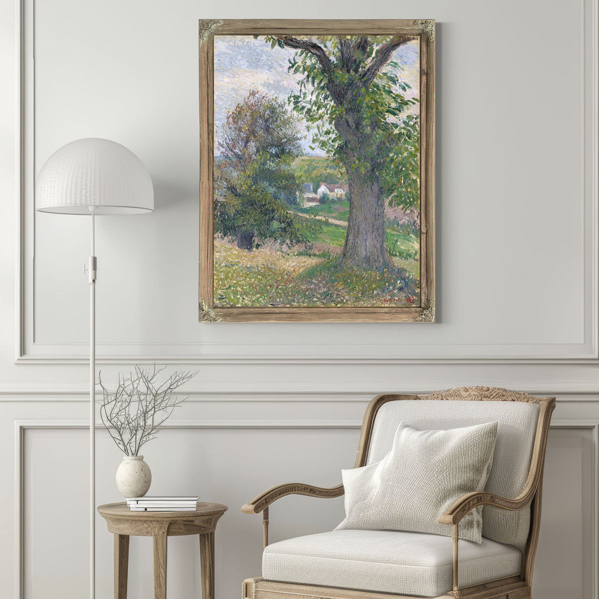 Chestnut Trees In Osny by Camille Pissarro