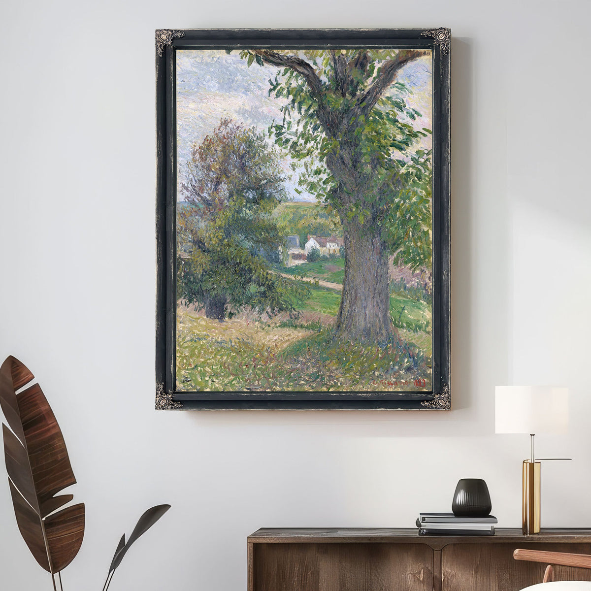 Chestnut Trees In Osny by Camille Pissarro