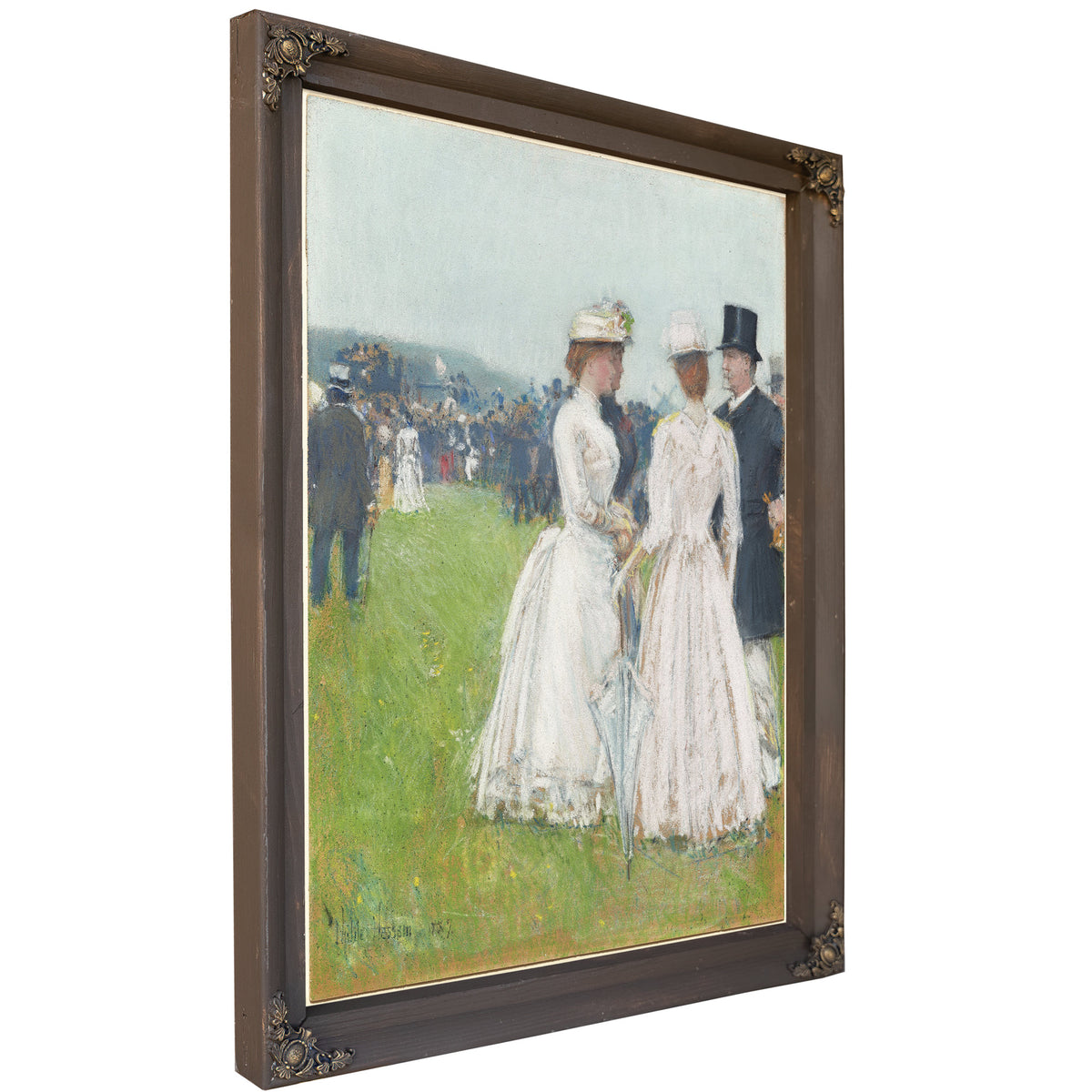 Au Grand Prix de Paris the Grand Prix By Childe Hassam