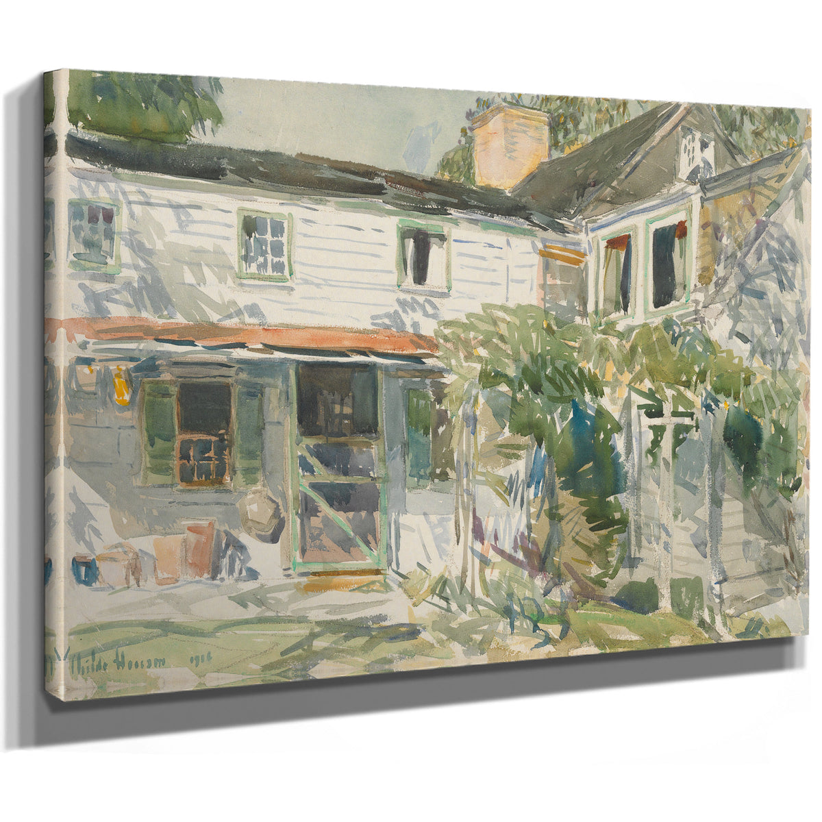 Back the Old House By Childe Hassam