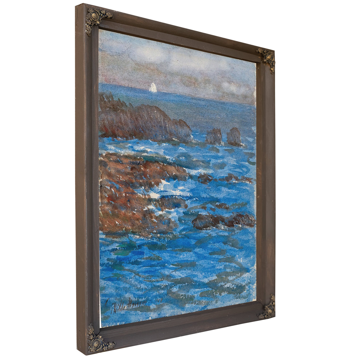 Cliffs Sea Appeldore By Childe Hassam