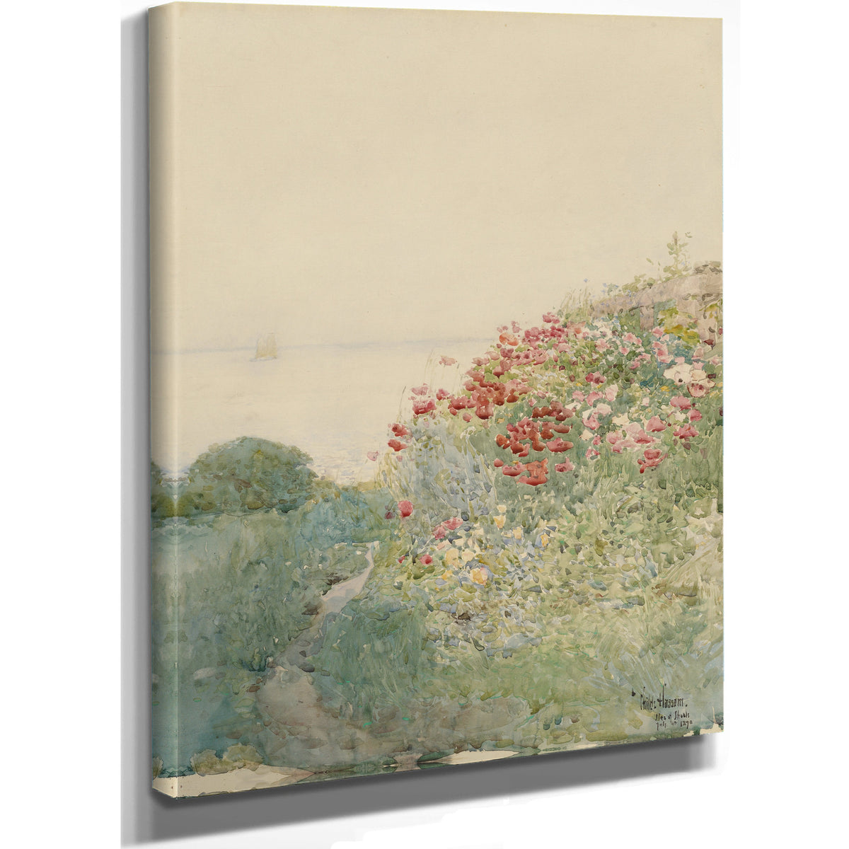 Field Poppies Isles Shoals By Childe Hassam
