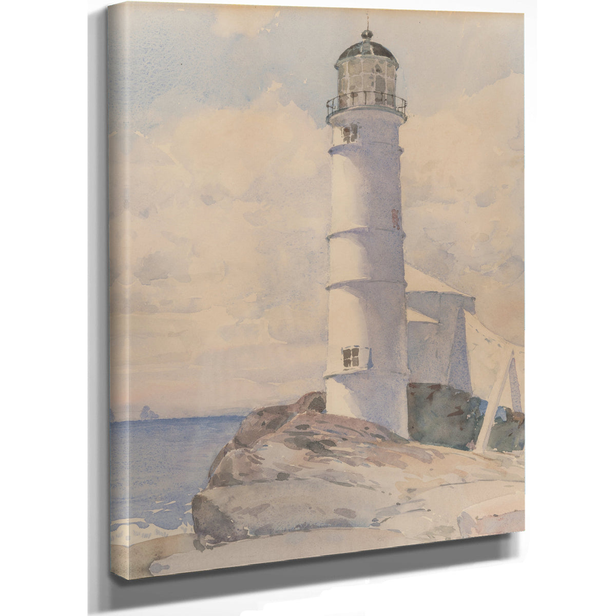 Lighthouse Isle Shoals By Childe Hassam
