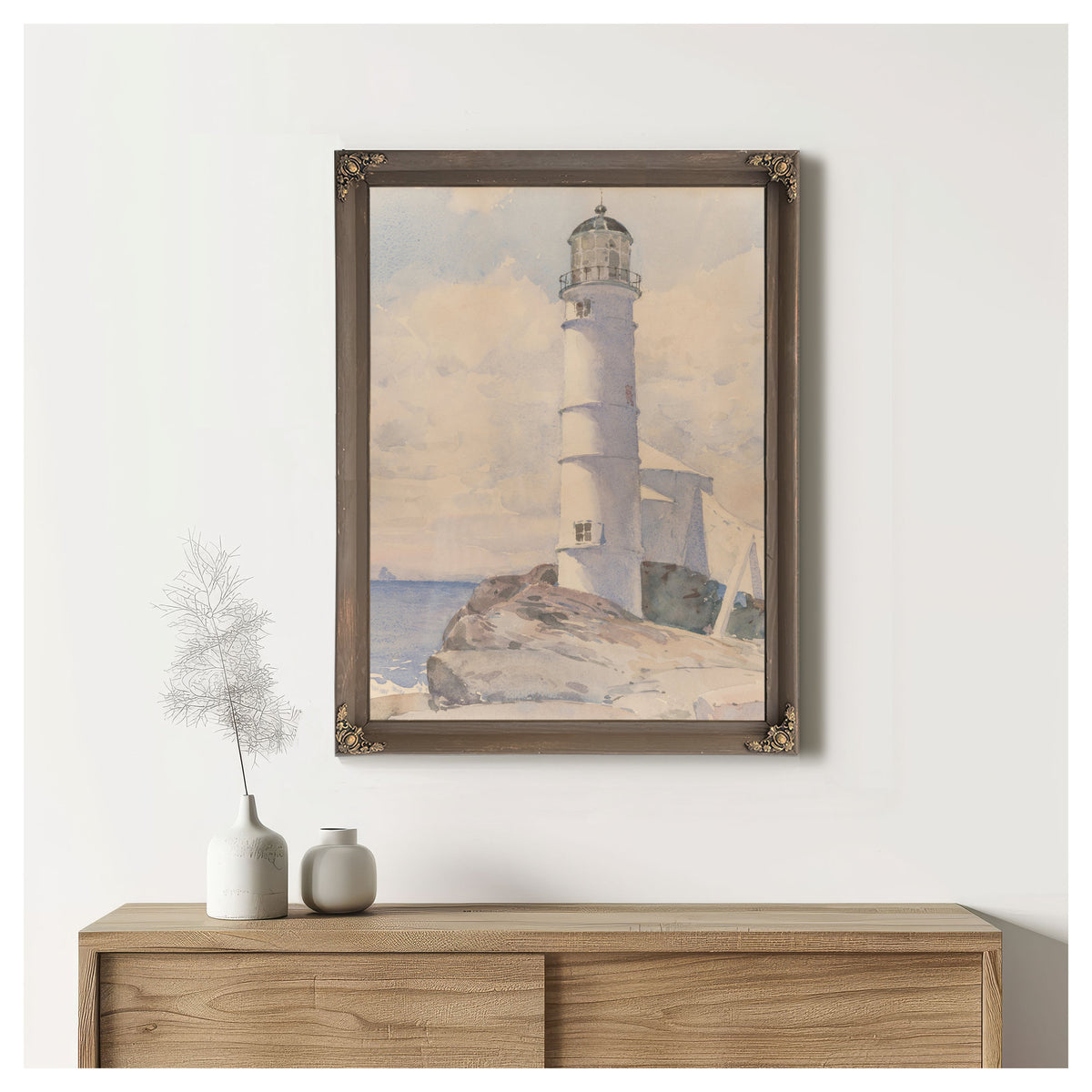 Lighthouse Isle Shoals By Childe Hassam