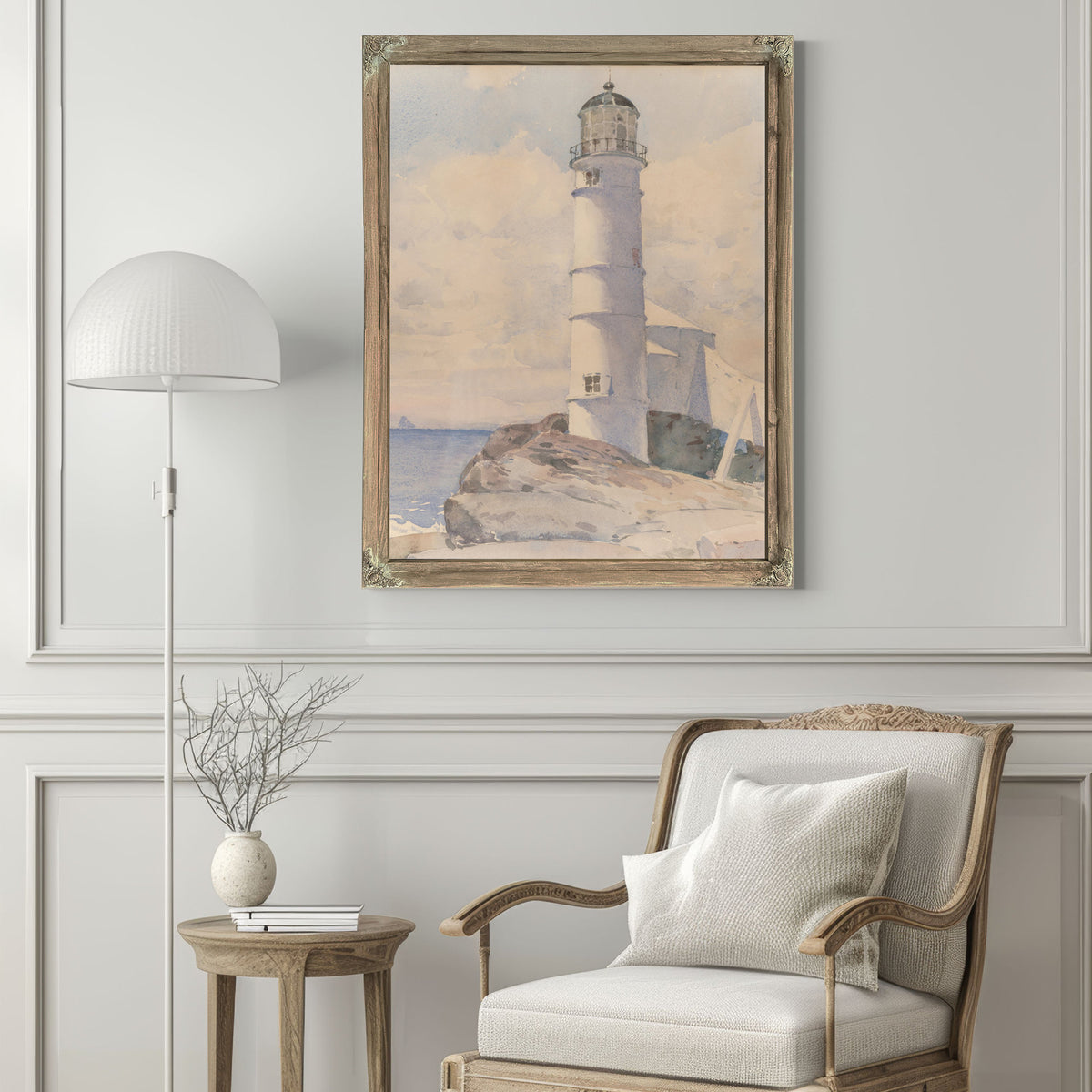 Lighthouse Isle Shoals By Childe Hassam