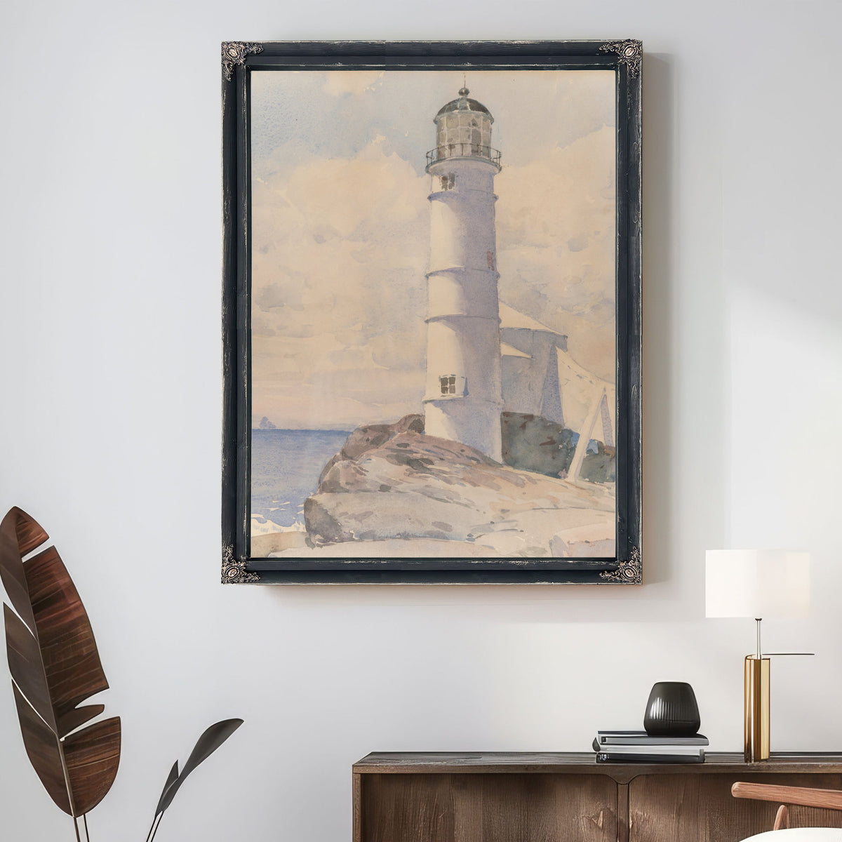 Lighthouse Isle Shoals By Childe Hassam