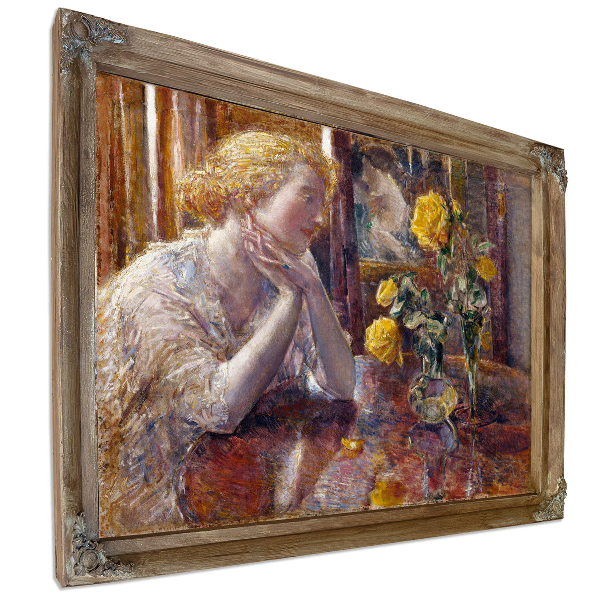 Marechal Niel Roses By Childe Hassam