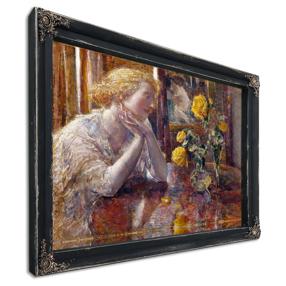 Marechal Niel Roses By Childe Hassam