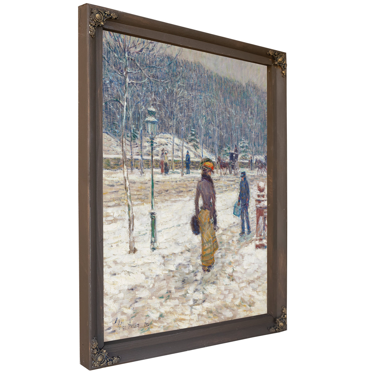 New York Street By Childe Hassam