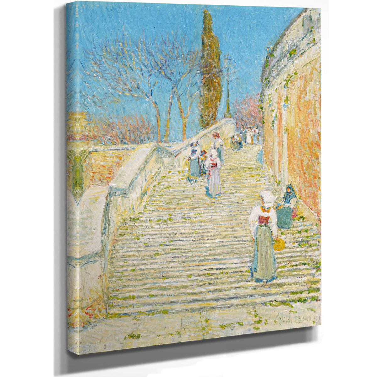 Piazza Di Spagna Rome By Childe Hassam
