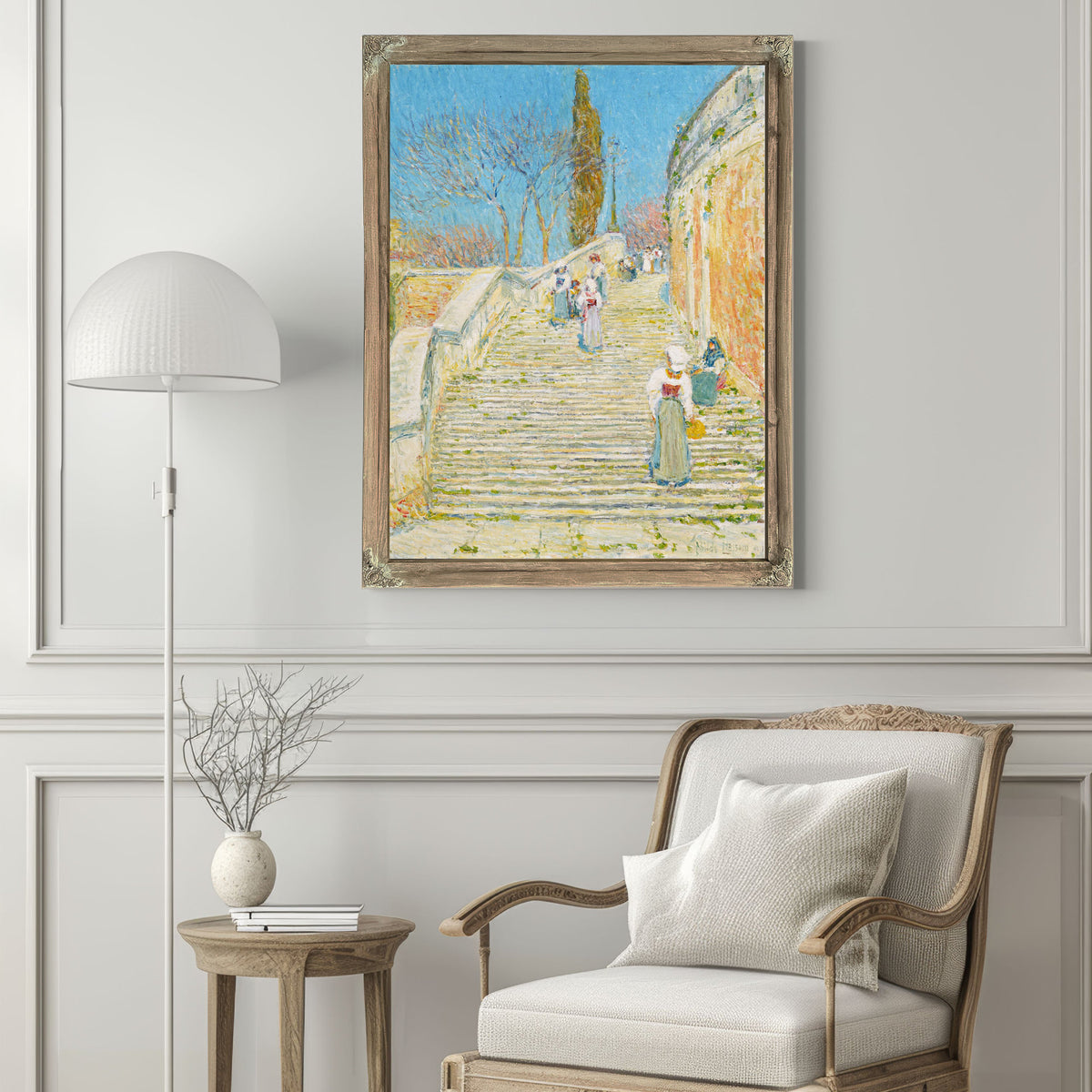 Piazza Di Spagna Rome By Childe Hassam