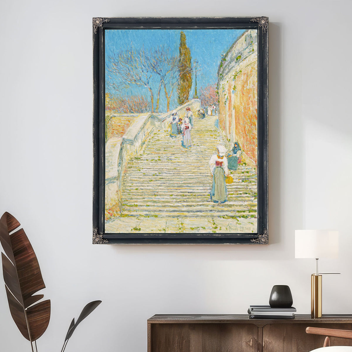 Piazza Di Spagna Rome By Childe Hassam