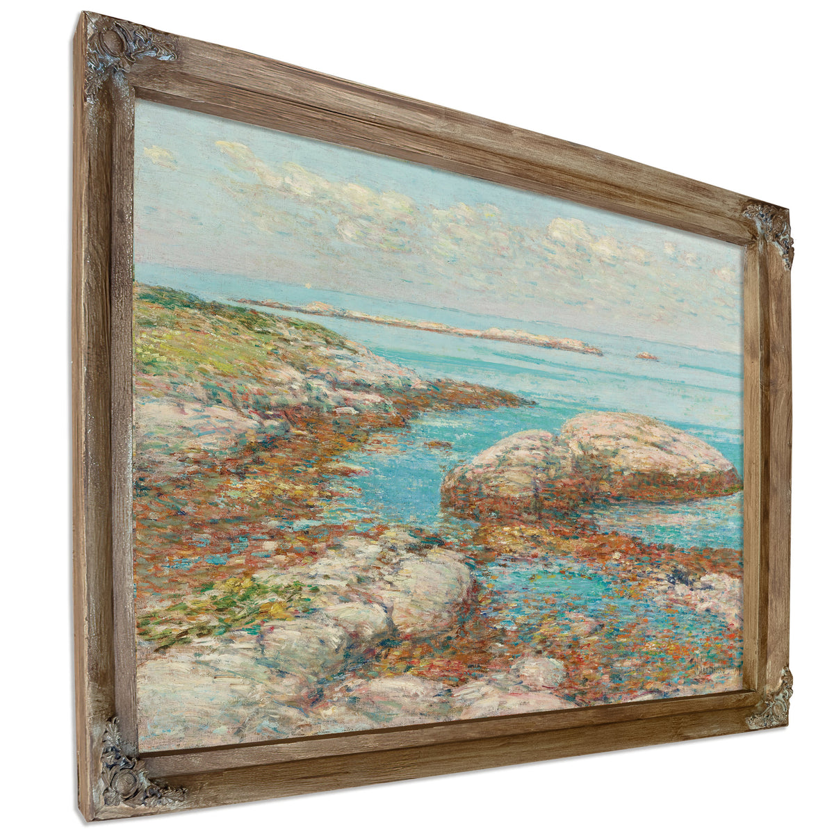 Rocks Appledore Morning By Childe Hassam