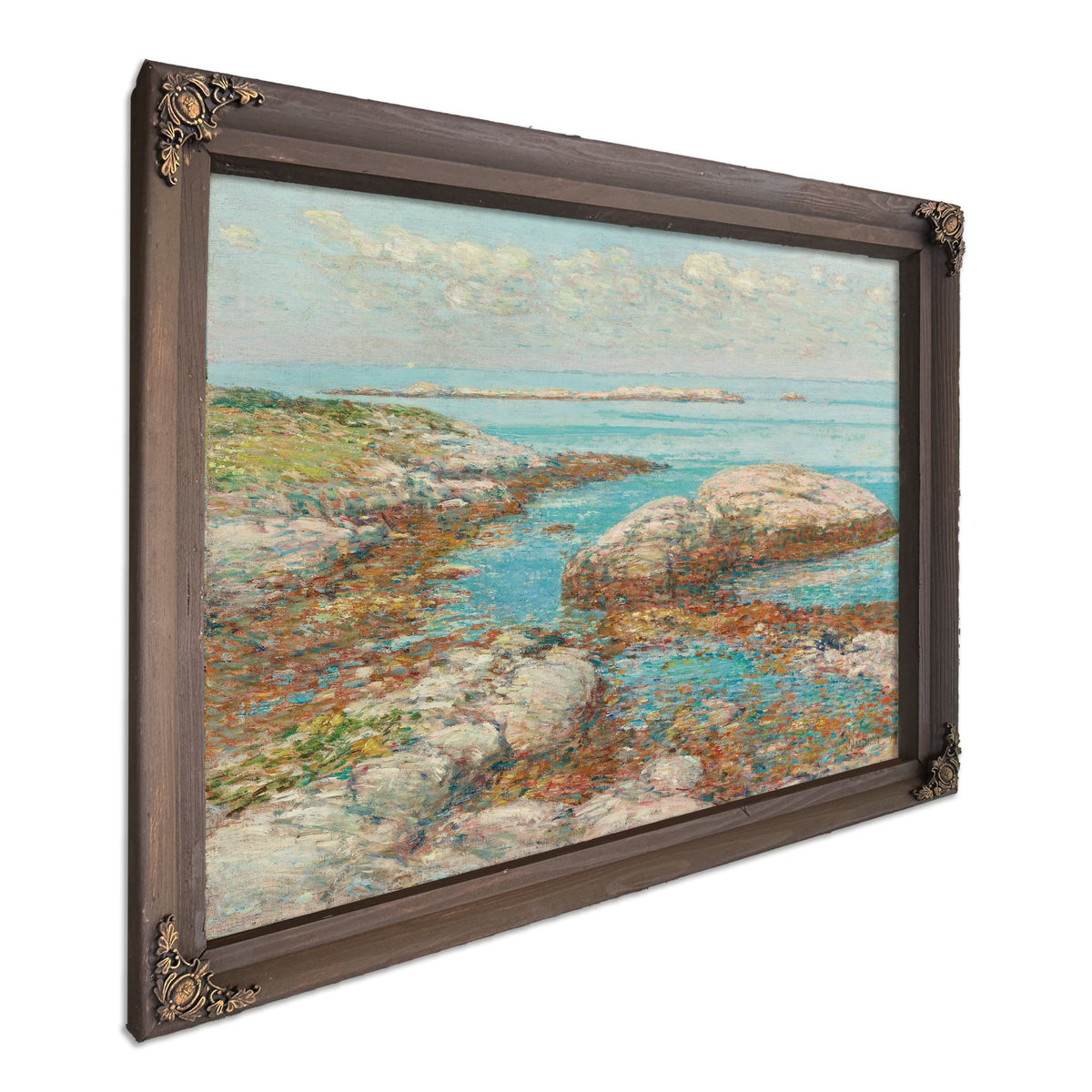 Rocks Appledore Morning By Childe Hassam