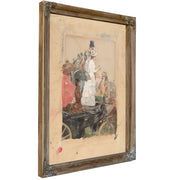 Spectators the Grand Prix By Childe Hassam