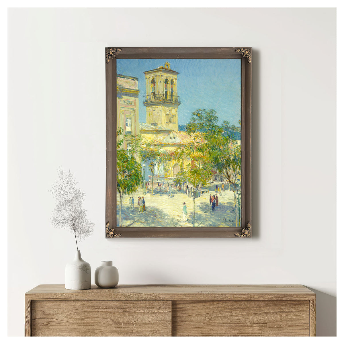 Street the Great Captain Cordoba By Childe Hassam