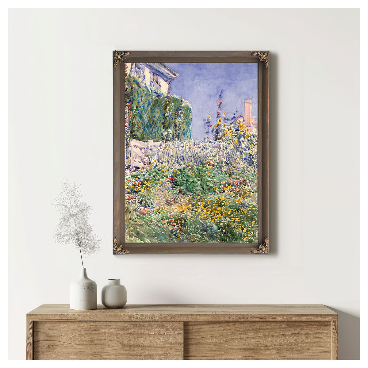Thaxters Garden By Childe Hassam