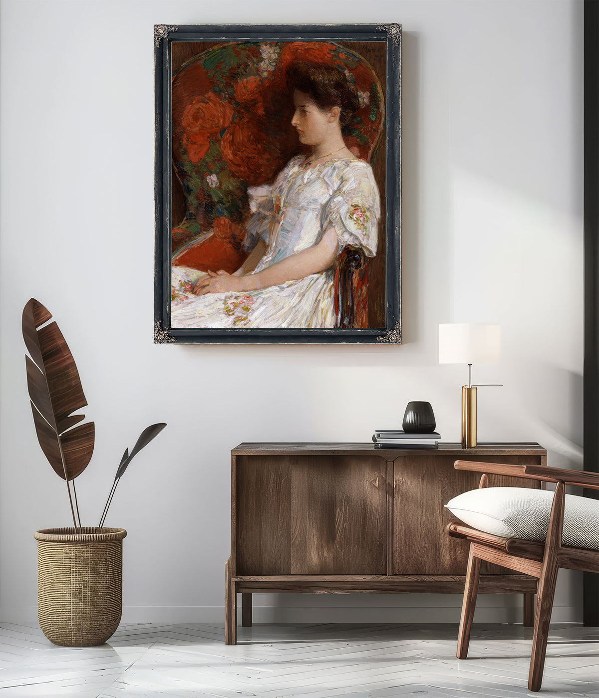 The Victorian Chair By Childe Hassam