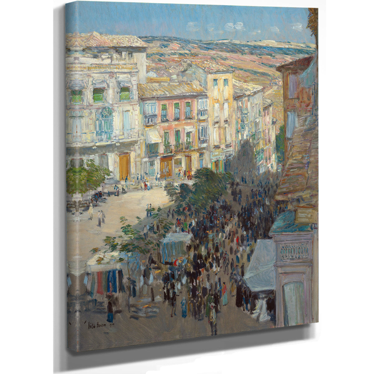 View a Southern French City By Childe Hassam