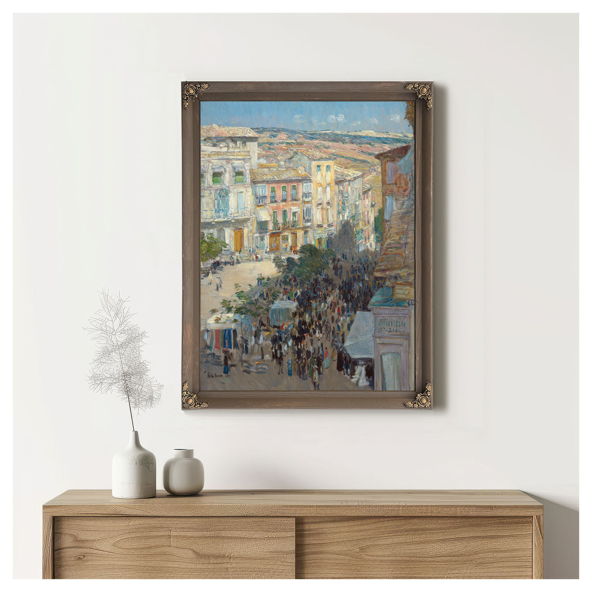 View a Southern French City By Childe Hassam