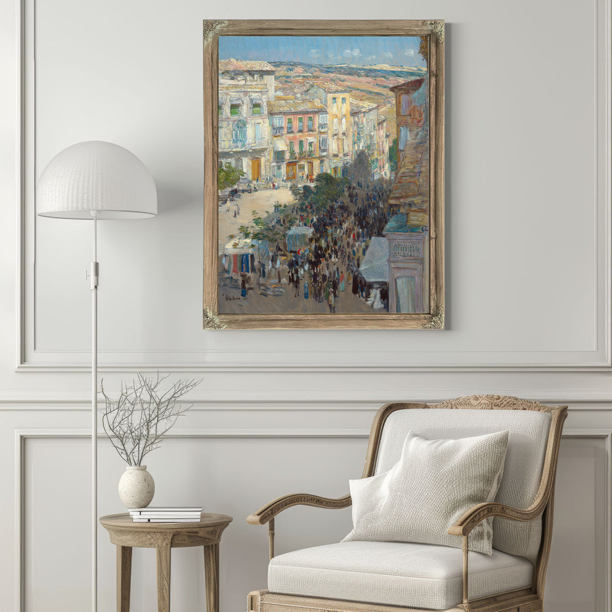View a Southern French City By Childe Hassam