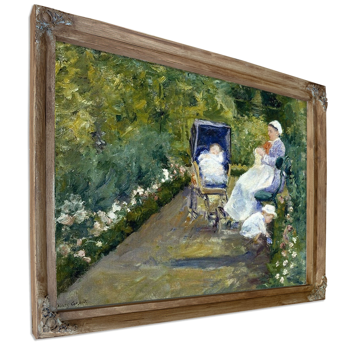 Children In A Garden (The Nurse) By Mary Cassatt
