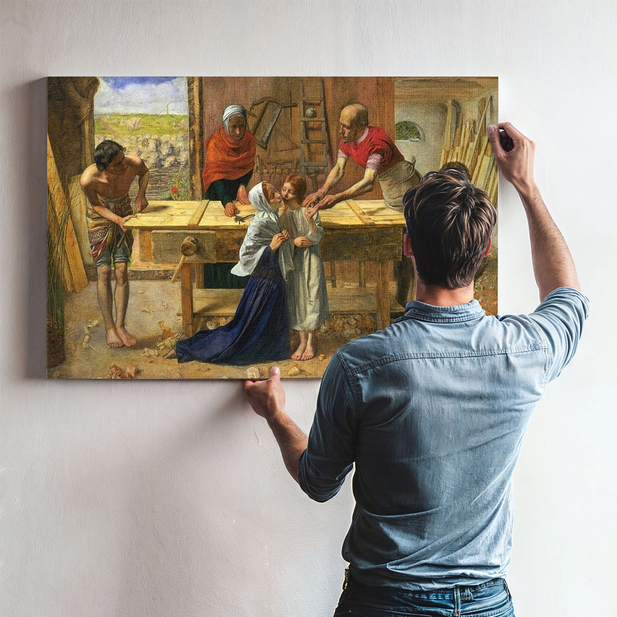 Christ In The House Of His Parents The Carpenters Shop 1849 1850 86 4X139 7Cm Tate Britain By John Everett Millais