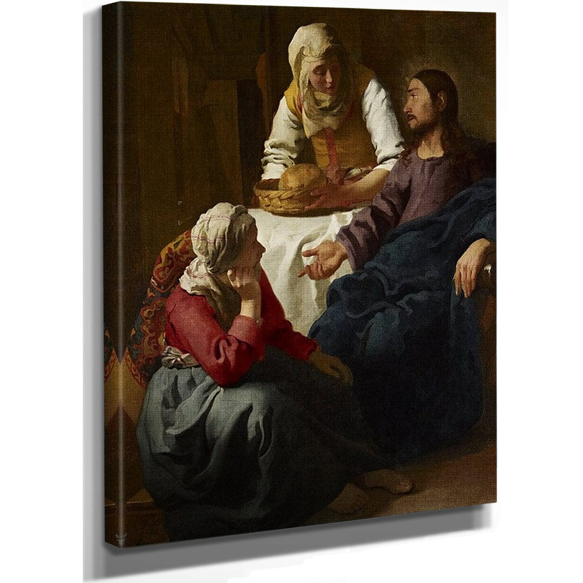 Christ In The House Of Martha And Mary 1656 By Johannes Vermeer