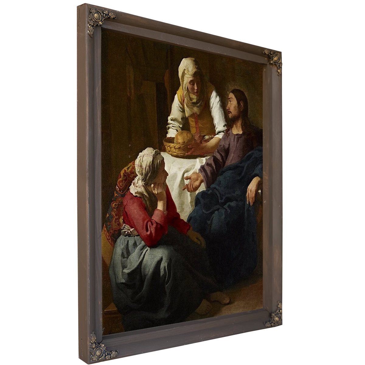 Christ In The House Of Martha And Mary 1656 By Johannes Vermeer