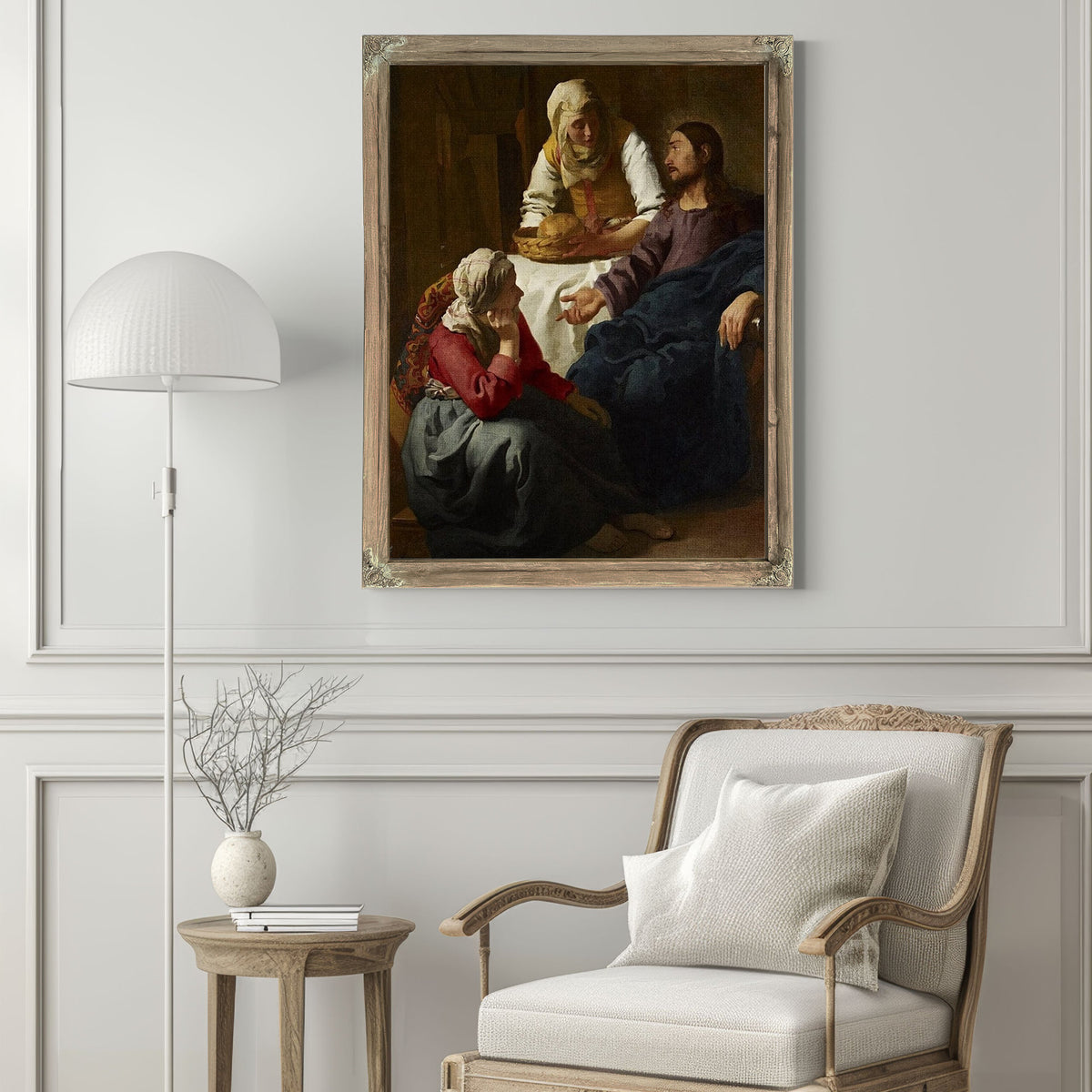 Christ In The House Of Martha And Mary 1656 By Johannes Vermeer