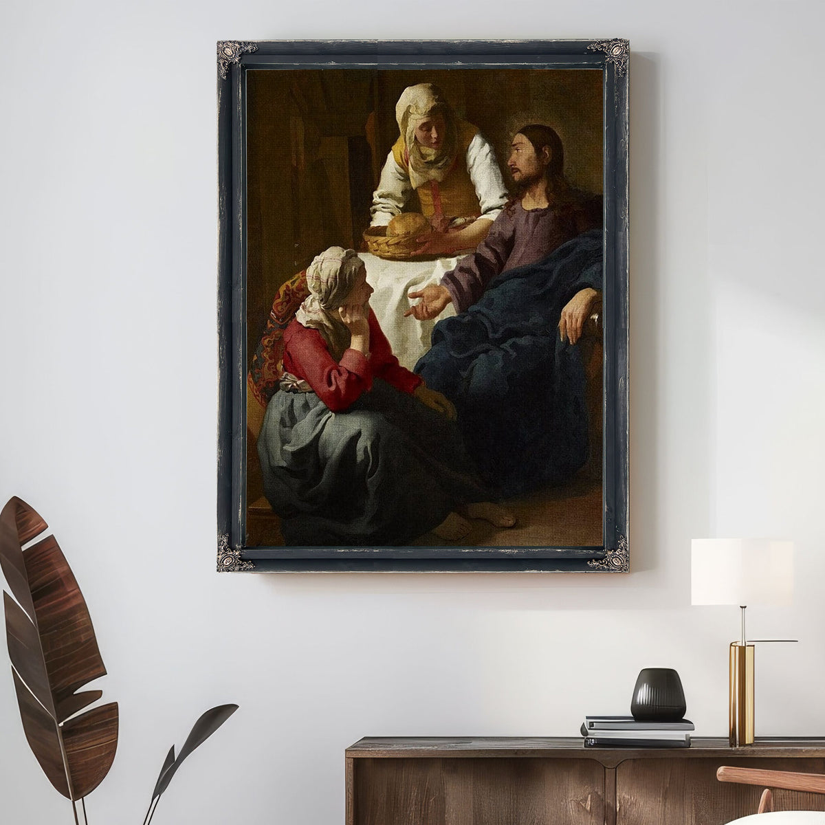 Christ In The House Of Martha And Mary 1656 By Johannes Vermeer